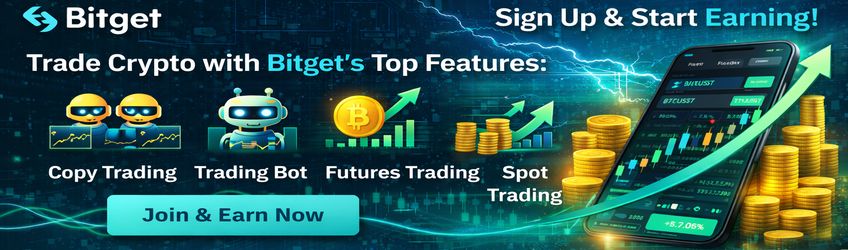 Bitget registration bonus banner